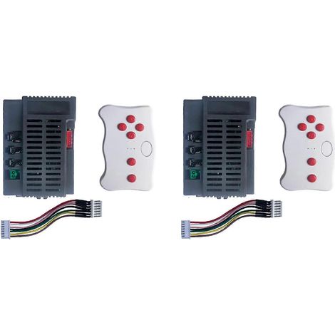 Kit de 2 boîtiers récepteur/contrôleur de télécommande Bluetooth RX741 24 2.4G, compatible avec les voitures jouets électriques pour enfants. (1/5)
