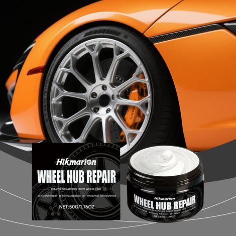 Felgenkratzercreme, Felgenaufbereitung, Polieren und Glanzverstärkung – praktische Autopflegecreme – 50 g -- BIEMMEDUE (1/5)
