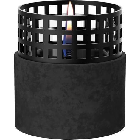 Candela Signal Hill Nero da tavolo outdoor ricaricabile con  liquido TenderFuel (1/3)