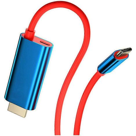 Câble USB-C vers HDMI compatible 4K 30 Hz avec port d'alimentation PD60W pour Nintendo Switch (1/5)