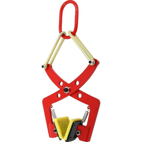Pince de levage de palette pour pierre, tampons antidérapants, ressort robuste, Rouge (1/2)
