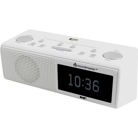 soundmaster UR8350WE Radiosveglia DAB+, FM AUX, USB Bianco