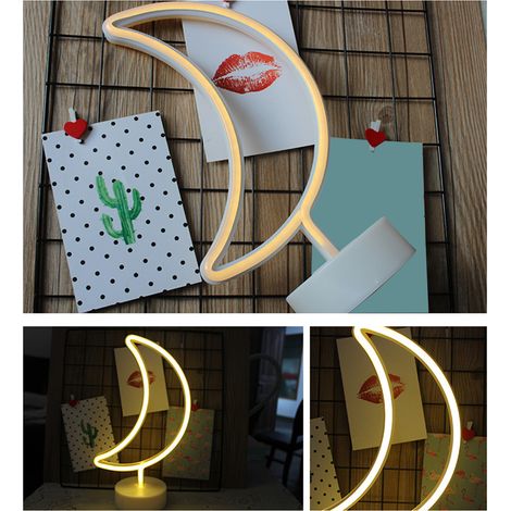 Veilleuse design mignonne, lampe de chevet, fonctionne avec 3 piles AA, alimentation USB, portable, pour la décoration intérieure, cadeau d'anniversaire. (1/2)