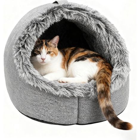 De Lit pour Chat Fournitures d hiver Chaudes Et Apaisantes (1/5)