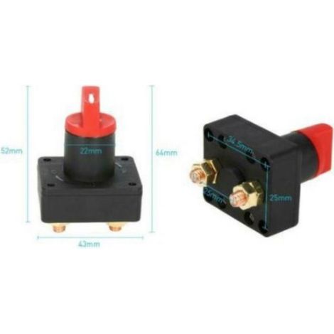 300A Coupe batterie voiture,Déconnexion L'isolateur Batterie Couper Commutateur Puissance pour bateau camion de voiture (1/5)