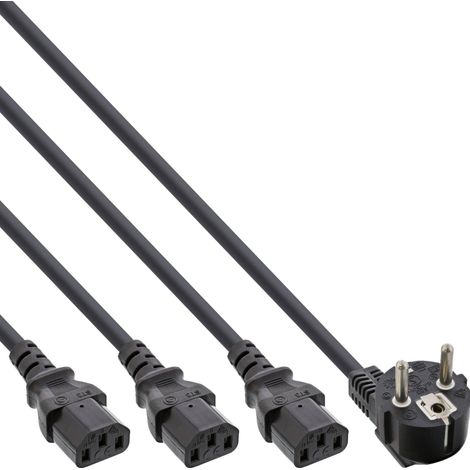 Stromkabel inline 4043718256549 schwarz 5m 10A