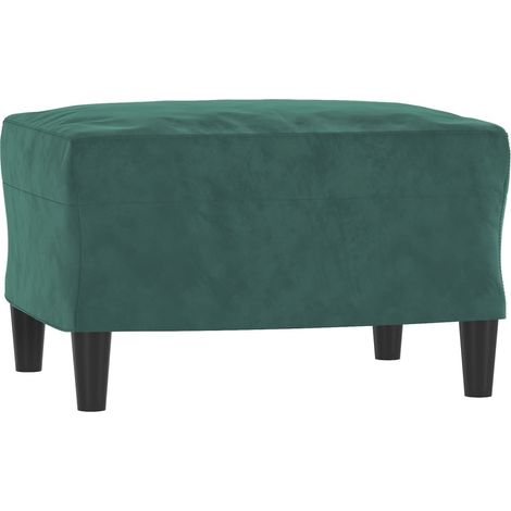 Sgabello poggiapiedi 60 x 50 x 41 cm in velluto verde DEC030671