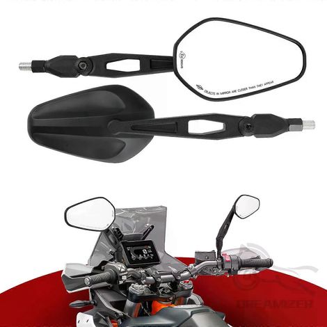 Stück Universal-Motorradspiegel Rückspiegel Sportmotorräder für Honda Kawasaki Roller E-Bike Rückspiegel JXLGV (1/5)