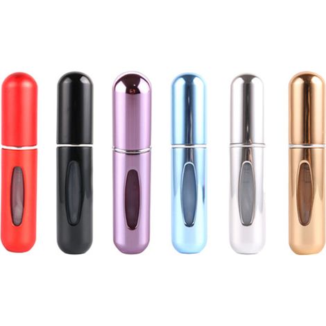 6 pièces Flacon Spray Vide Voyage 5ml Réutilisable Anti-fuite Transparent Portable (1/5)
