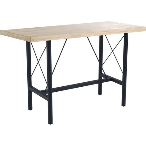 Mesa Alta Bar Tams acabado roble nordish, 100cm(alto) 160cm(ancho) 70m(largo) (1/4)