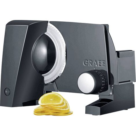 GRAEF S10002 SlicedKitchen Affettatrice Elettrica Universale 170 W Lama Acciaio Inox Diametro 170 mm Spessore Taglio 0-20 mm Protezione Bambini colore Nero (1/5)