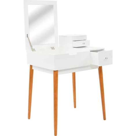vidaXL Toletta con Specchio in MDF 60x50x86 cm (1/5)