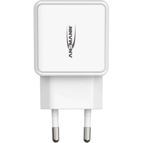 ANSMANN 2 Ports USB Charger 12W - Caricatore USB con controllo di carica intelligente per Smartphone, Tablet, GoPro, eBook Reader, ecc. (1/4)