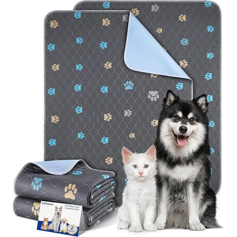 Dog Washable Absorbent Mats for Dogs, 70 x 100 cm Dog Cat Potty Pad for Home, Car and Travel (1/5)