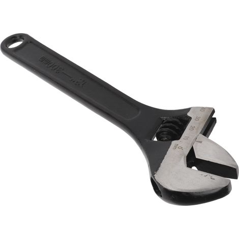 Clé à molette réglable en acier 45, moletage large, trou de suspension, usage professionnel domestique industriel, 300 mm (12 pouces) (1/5)