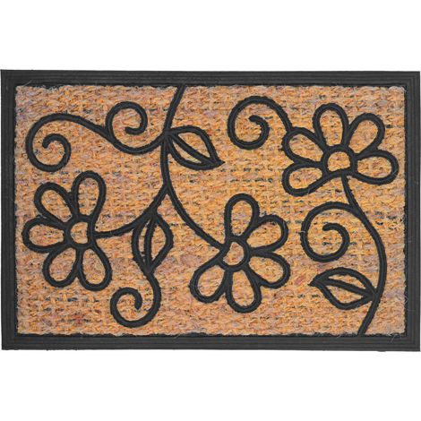 Zerbino in fibra di cocco e PVC, 60x40 cm, antiscivolo, per interni/esterni (1/5)