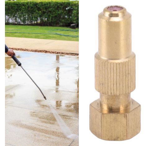 Buse de Pulvérisation Haute Pression Laiton Céramique, Filetage Interne G3/8, Outil d'Arrosage pour Jardin et Agriculture, Trou 1.5mm/0.06in (1/5)