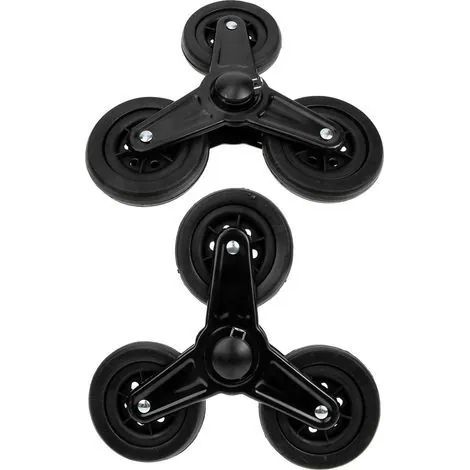 Roues triangulaires en fer pour chariot de supermarché (1/3)