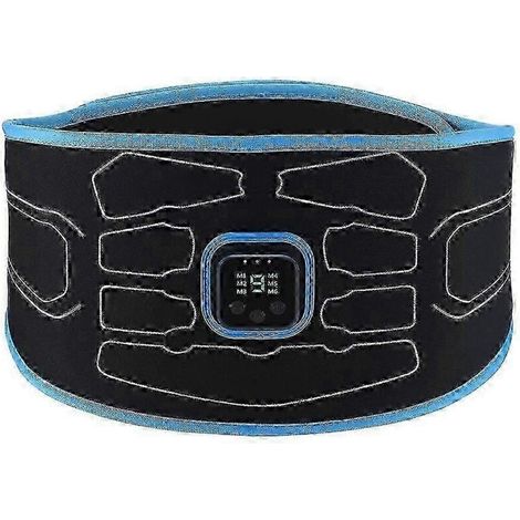 Ceinture abdominale unisexe EMS (stimulateur musculaire électrique) compatible avec l'entraînement par vibrations pour affiner la silhouette et tonifier le corps.-AquaForge (1/5)