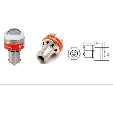 1 unité Ampoule LED 12V avec buzzer intégré (mélodie de bip) pour feux de recul — lumière blanche