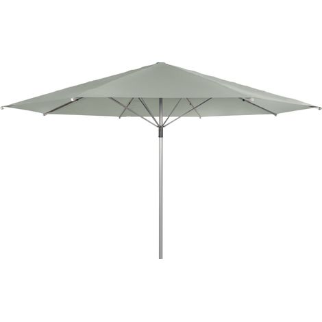 Doppler Sonnenschirm/ Großschirm "Telestar" Ø 5,00 m, grau, ohne Volant, Bezug aus 100% Polyester, Gestell aus Aluminium, 25 kg Sonnenschirm / Großschirm "Telestar 500", inkl. Schutzhülle, grau, Ø 500 (1/5)