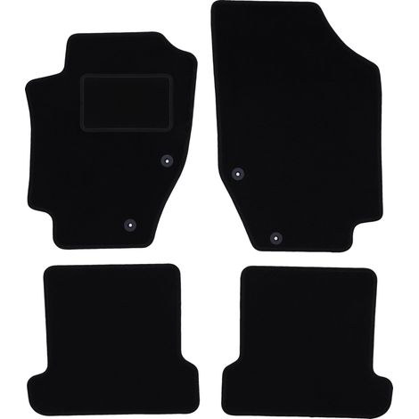 Alfombrillas de terciopelo negro para Peugeot 307CC cabrio (2003-2008) (1/5)