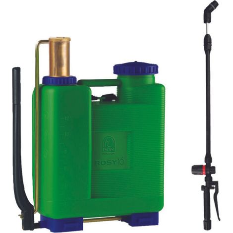POMPA A ZAINO ROSY 16 LT.17,95 CON REGOLATORE POMPANTE OTTONE  con pompante in OTTONE    DI MARTINO