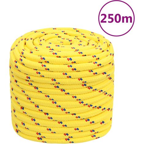 Corde marine en polypropylène pour amarrage et gréement, jaune, 16 mm x 250 m - PANGIVO (1/5)