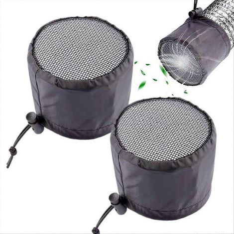 Couvercle de ventilation pour tente de culture, filtre anti-poussière, 2 pièces, couvercle de conduit flexible pour serre intérieure, buanderie extérieure B (1/5)