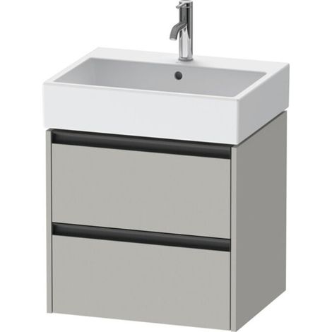 Duravit Ketho.2 Waschtischunterbau wandhängend, 2 Schubkästen, (1/2)
