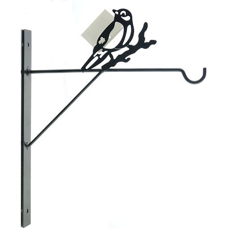 Esschert Design Wandhaken mit Meise schwarz - Metall (1/2)