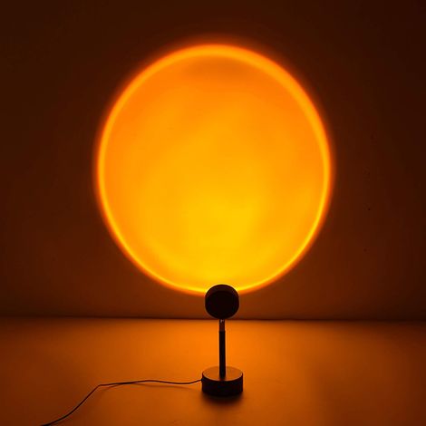 1 Projecteur LED Lampe Coucher de Soleil Rotation 180° Éclairage Ambiance Salon Chambre Photo Vidéo (1/5)