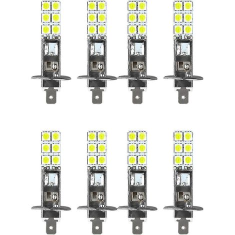8 Stück H1 6000k Superweiß 80W LED-Scheinwerferlampen-Set Nebelscheinwerfer