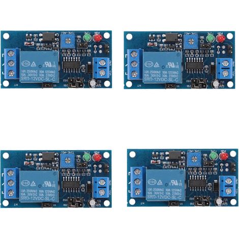 Module de relais temporisé 4X 12V CC avec minuterie (activation/désactivation temporisée) (1/5)