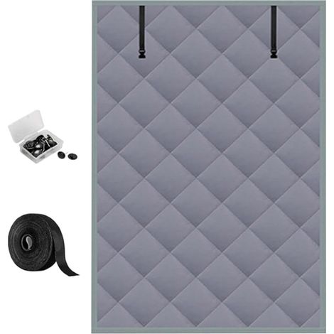 Windproof Window Cover, Multifunctional Window Insulation Thermal Insulation Cover, Insulation Kit, Best Heat Block Cover Energy Efficient Thermal Window Insulated Fil Gray for Home, (1/5)