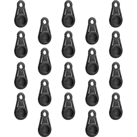 Lote de 16 clips para lonas/tiendas de campaña, clips de plástico resistentes, toldos, senderismo, equipo.