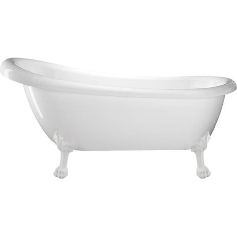 Freistehende Badewanne RICHMOND Löwenfüße WEISS 155
