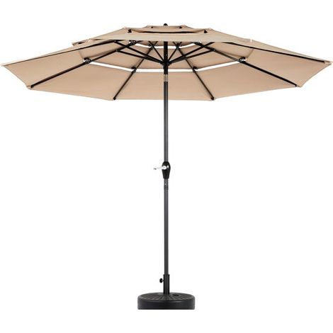 Tenda da sole per esterni - Sistema di ventilazione a tre strati - 294x294x250 cm - per creare ombra in cortili, giardini o terrazze (1/5)