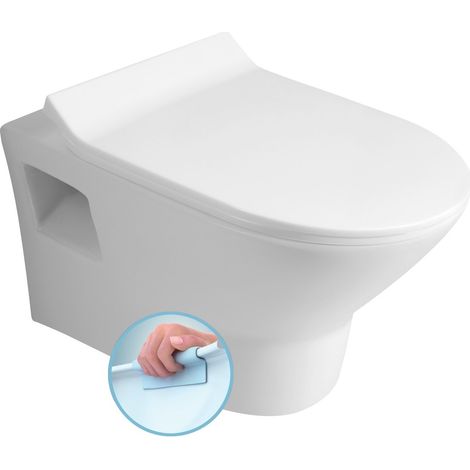 WC suspendu IMOGEN, Rimless, 36x50cm, blanc (1/4)