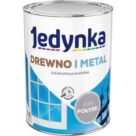 Émail Alkyde - Bois Métal - Gris Clair - 0,9 L - Haute Couvrance - Séchage Rapide