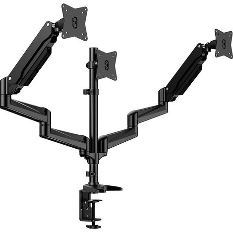 Supporto triplo per monitor Huanuo HNTS3B-UK per monitor da 17-32" (1/4)