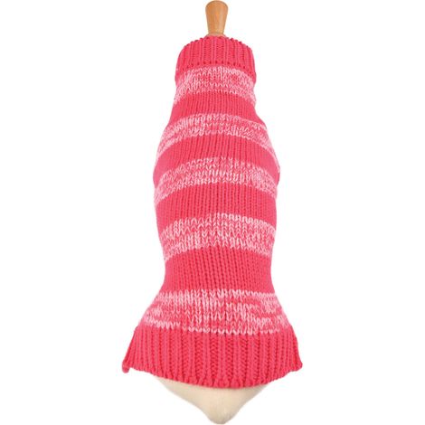 Pull Echarpe fantaisie pour chien 2 en 1 Rose Taille : T30