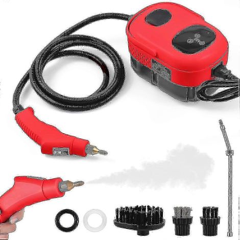 1100 ml Hochleistungs-Dampfreiniger, 2500 W Hochdruck für die Haushaltsreinigung Rot UK-Stecker (1/4)