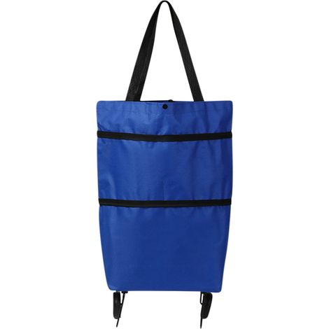 Trolley De Shopping Pliable - Tissu Oxford Souple - Roues Rétractables - Pour Courses Ou Voyages - 1 Pièce (1/4)