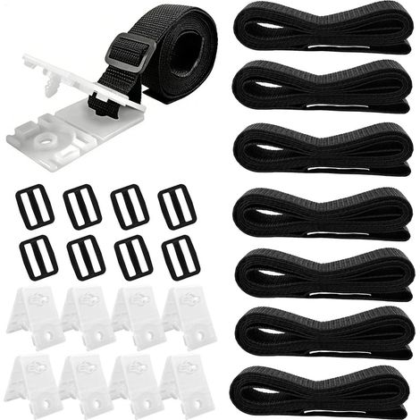 Sangle pour enrouleur de bâche de piscine (8 pièces) - Accessoire de fixation pour bâche de piscine et parasols (1/5)
