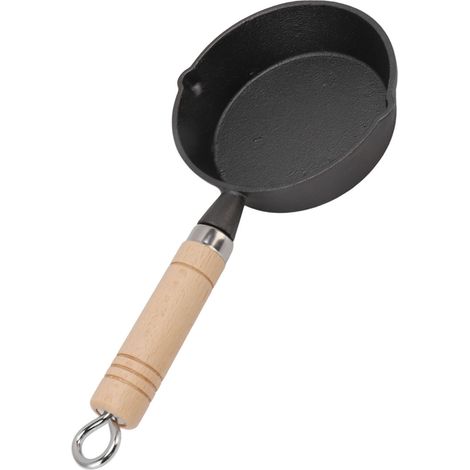 Mini friteuse à huile chaude/outil pour verser l'huile pour petites casseroles en fonte, poêles et friture/chauffage à l'huile chaude. (1/5)