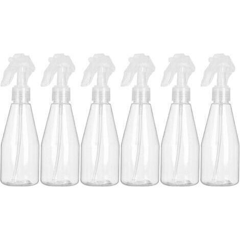 Flacon Spray Vide 200ml, Lot de 6 Vaporisateur Vide en plastique, Bouteille Pulverisateur Vide pour Désinfectant, Jardinage, Nettoyage