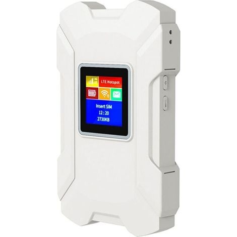 Router wireless 4G LTE, modem portatile, Wi-Fi, bianco