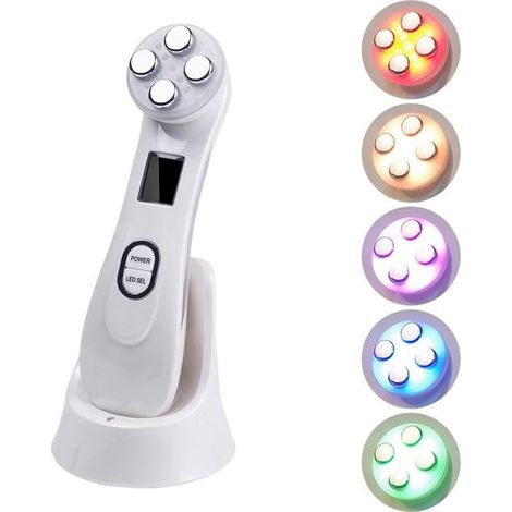 Appareil de massage LED pour le visage et le cou – Rechargeable – Plusieurs modes réglables (1/5)
