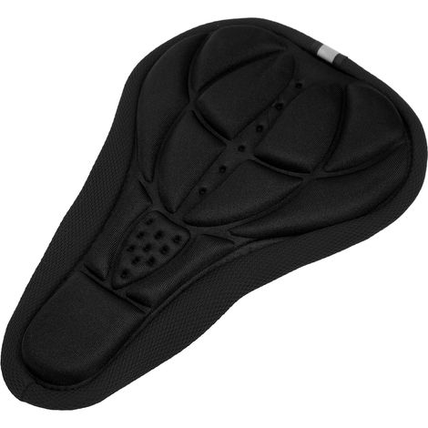Housse de Selle Vélo Ergonomique Noir - Coussin Confortable Respirant, Mousse Douce et Installation Rapide pour Cyclisme (1/5)